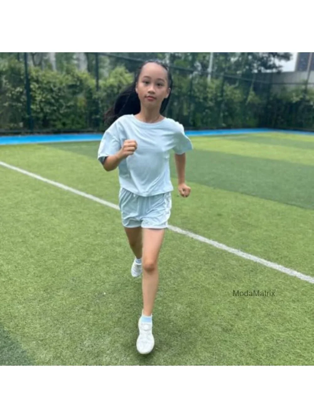 Girls 2-Piece Crop Top & Shorts Summer Outfit Set